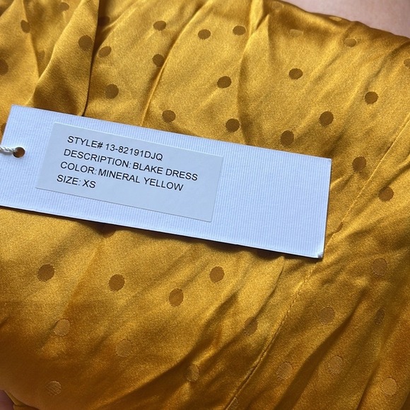 NWT RONNY KOBO‎ Kaira Dress in Marigold XS - Picture 7 of 8